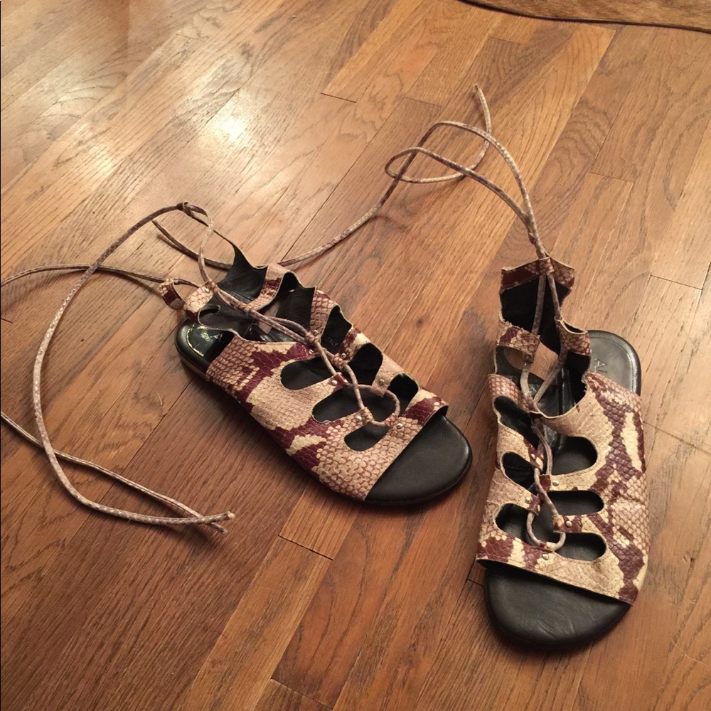 Aldo faux snake print sandals