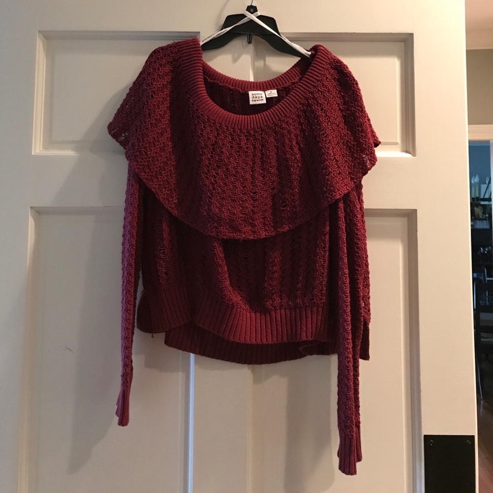 Never-worn Somedays Lovin off the shoulder sweater