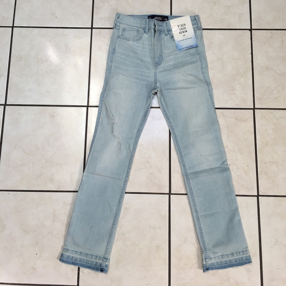 Hollister cropped skinny