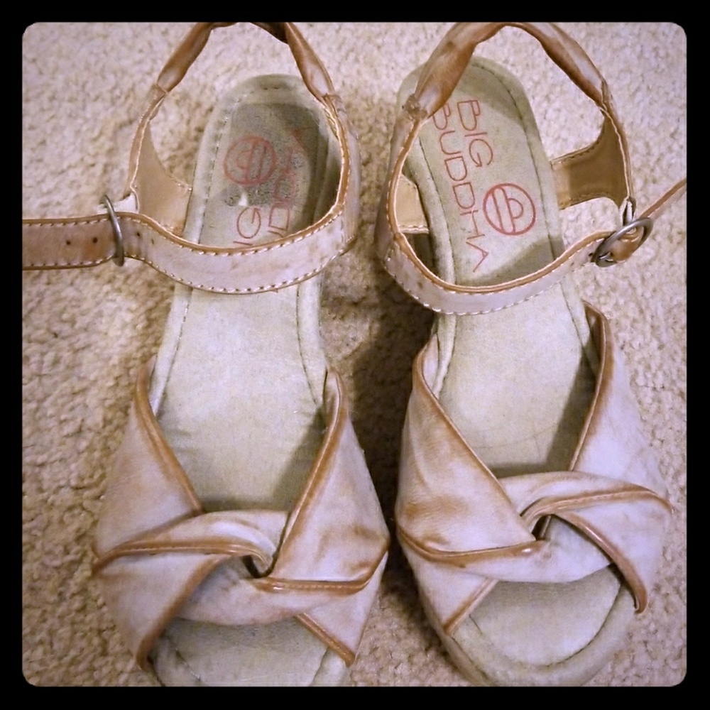 Big Buddha platform sandals