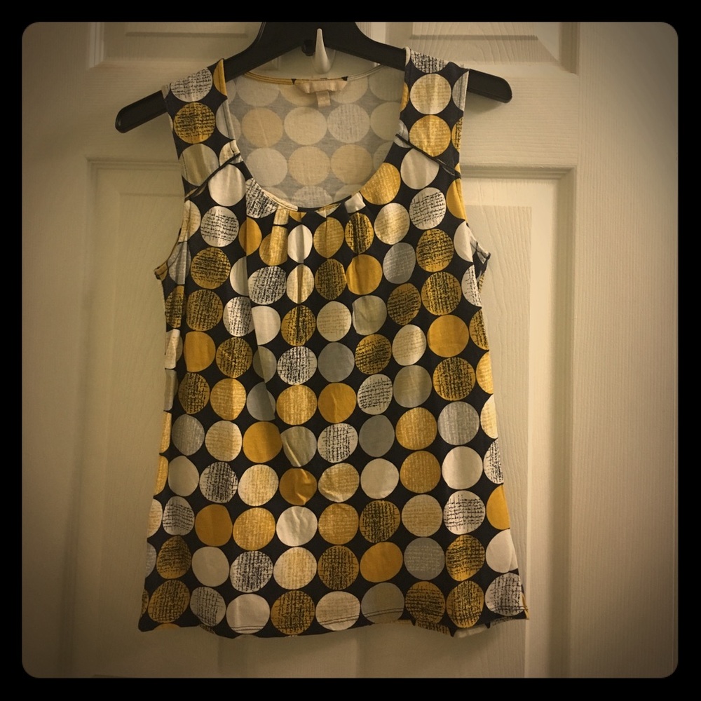 Banana Republic graphic Dot Sleeveless top XS