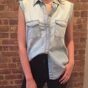 Equipment denim blouse (L)