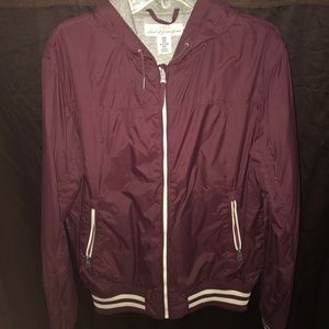 Mens H&M Varsity Jacket (Burgundy)