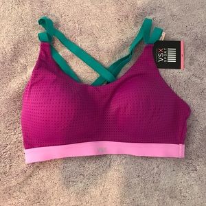 NWT VS 34C SPORTS BRA IN PURPLE AND TEAL