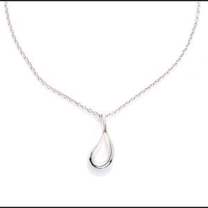Tiffany teardrop necklace silver