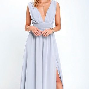 Grayish purple lulus maxi dress