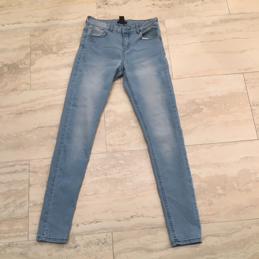 HM high waist skinny jeans