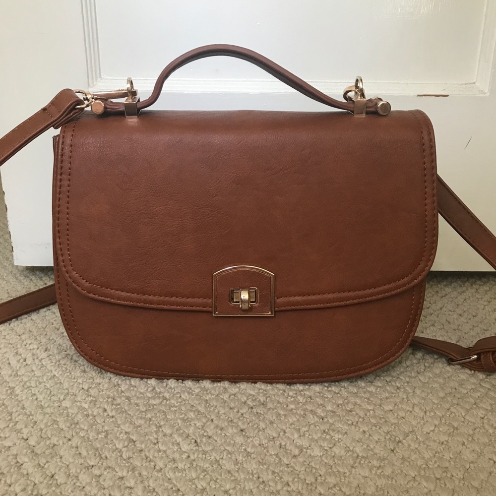 Moda Luxe Brown Handbag