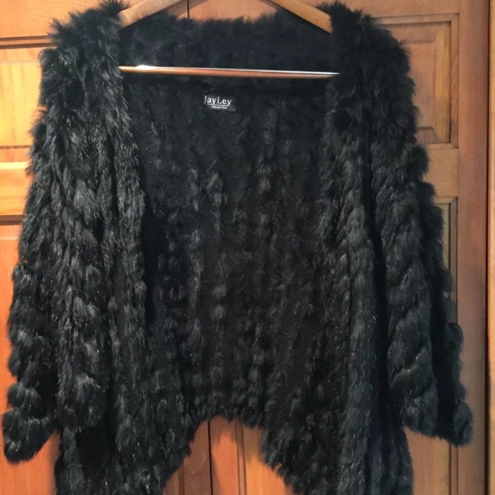 JayLey Rabbit Fur coat- Worn Once