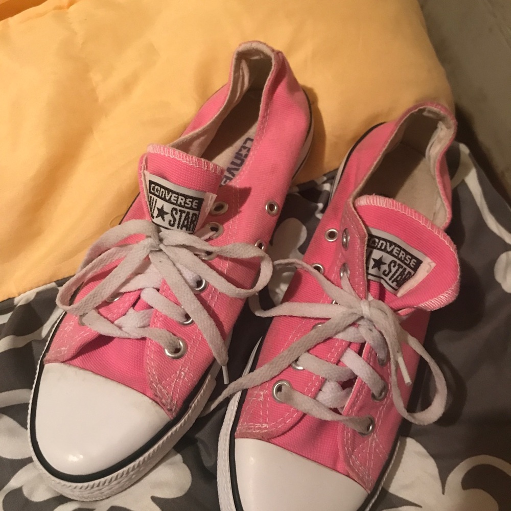Pink Converse shoes