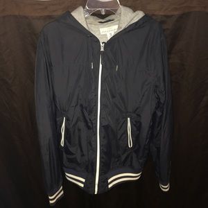 Mens H&M Varsity Jacket (Dark Blue)