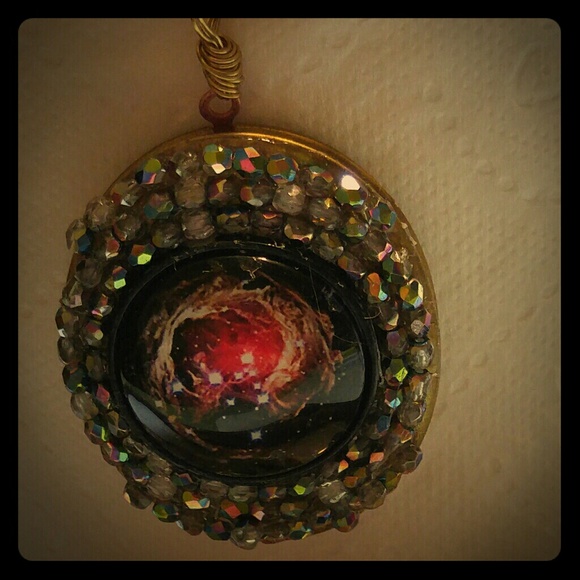 #0022 Artisan Handcrafted Nebula Helix Locket - Picture 2 of 4