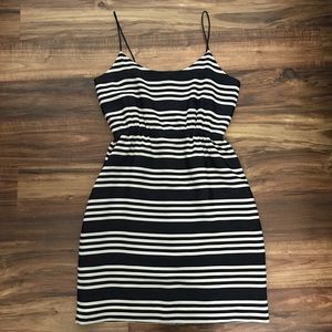 J. Crew Striped Blouson Tank Dress