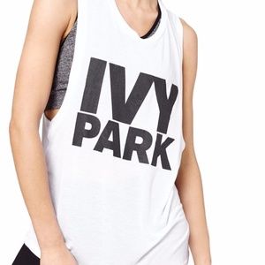 NWT Ivy Park Logo SUPER SOFT Jersey Workout Tank