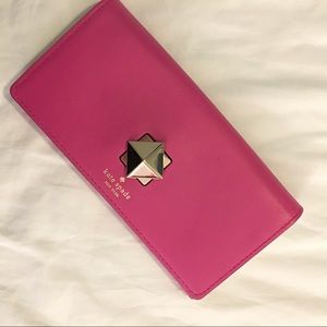 Hot pink Kate spade wallet
