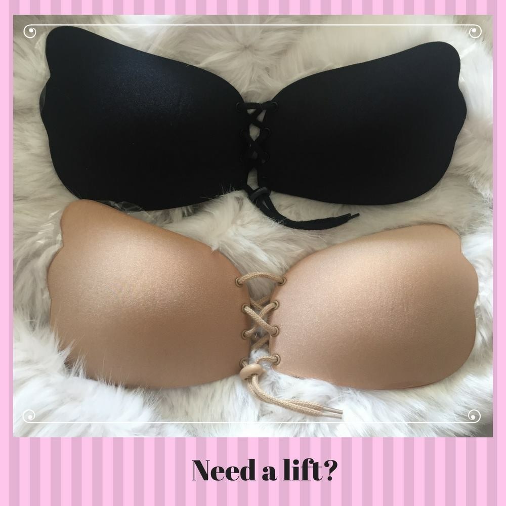 1 DAY SALE! Black Adhesive strapless bra - Picture 3 of 4