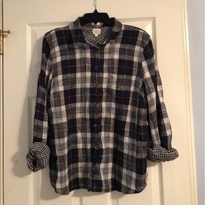 J. Crew Navy Flannel!