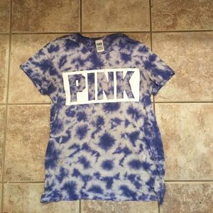 VS PINK shirt tie dye