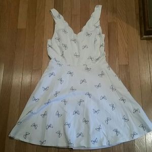 Lauren Conrad fit and flare bow dress