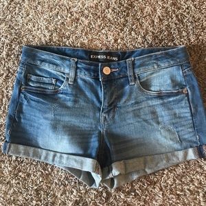 Denim shorts