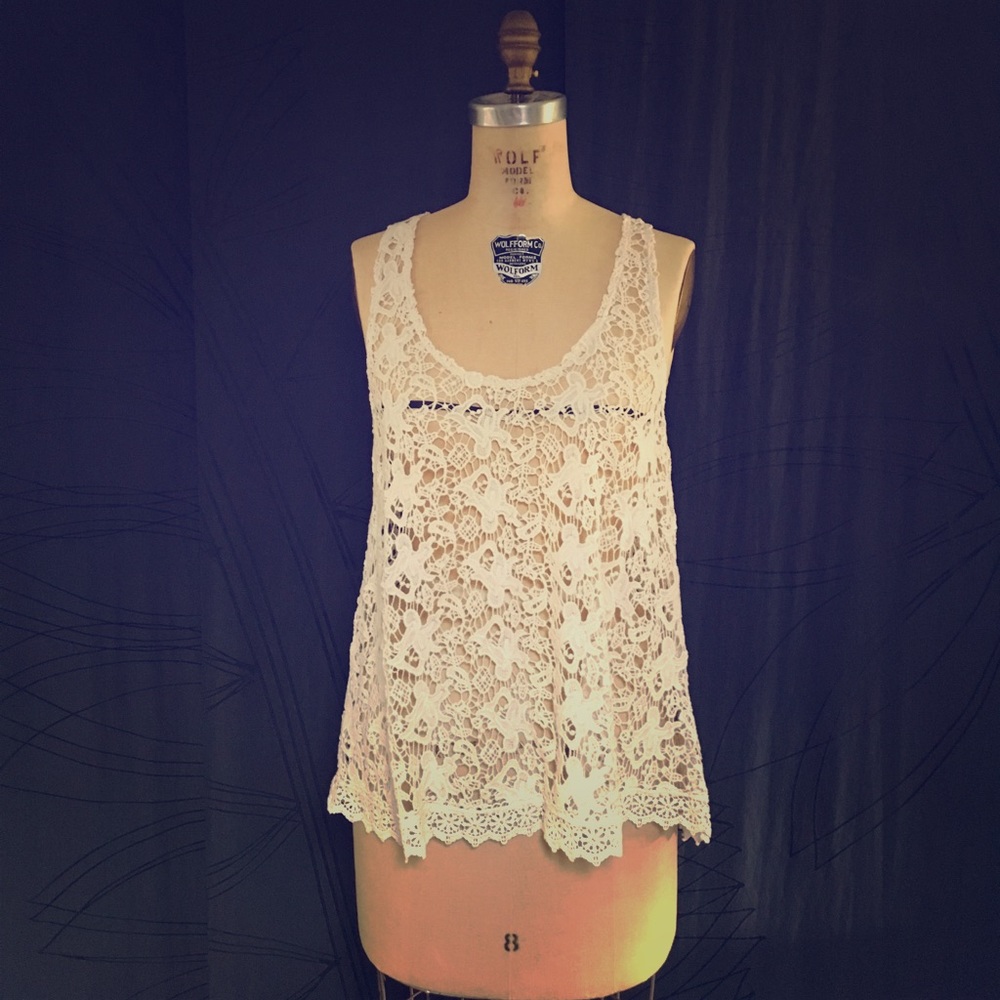 Lace tank top
