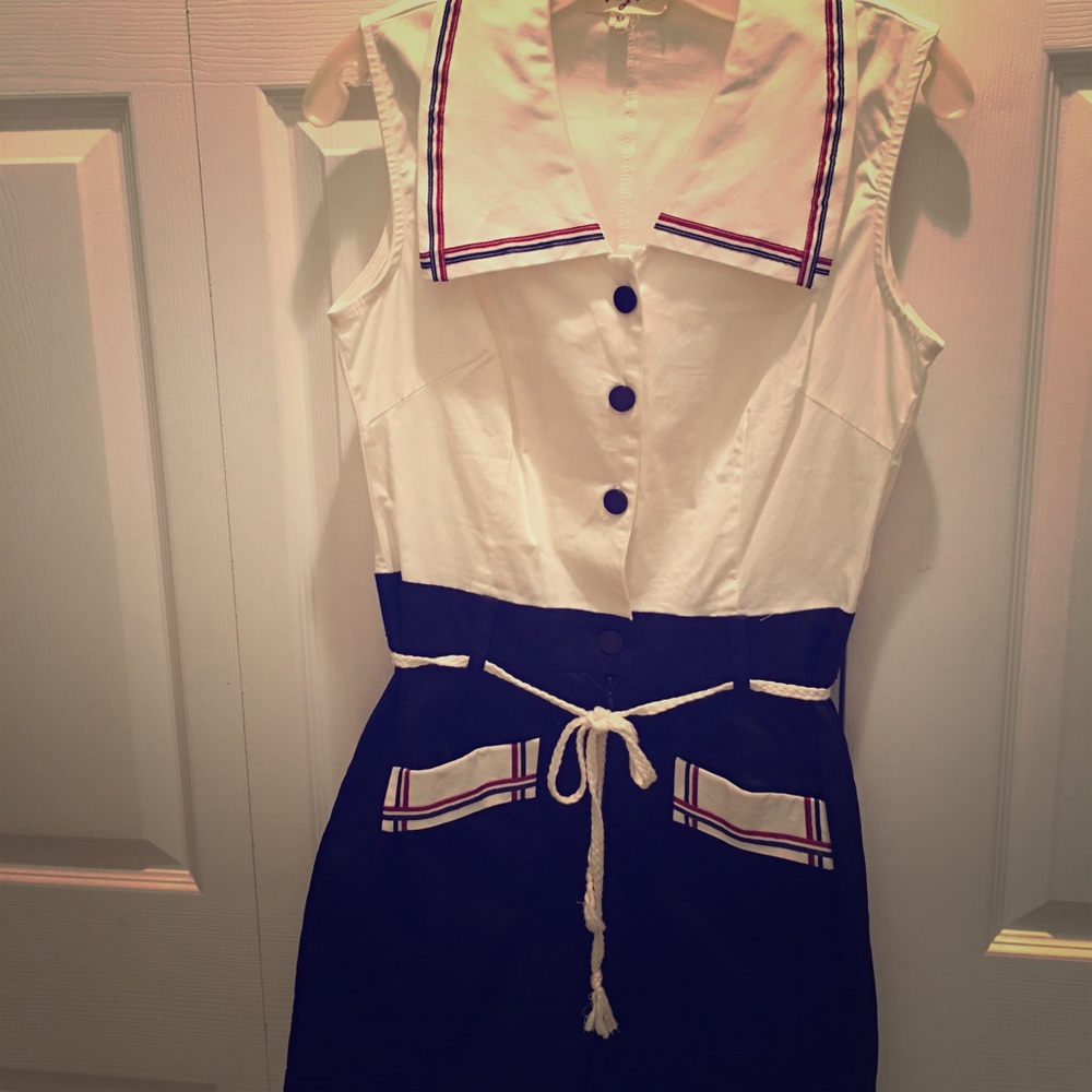 Vintage sailor romper