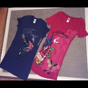 2 Ed Hardy T-Shirts