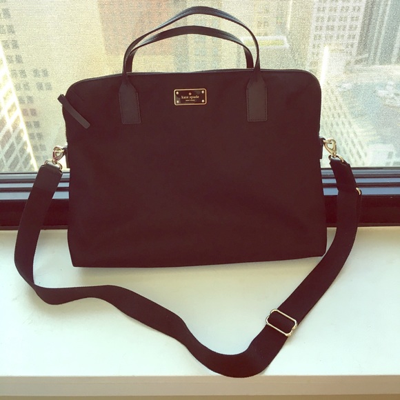 kate spade Accessories - Kate Spade Nylon Laptop Bag black!