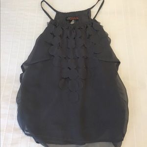 SOLD!! Grey Flowy Tank.