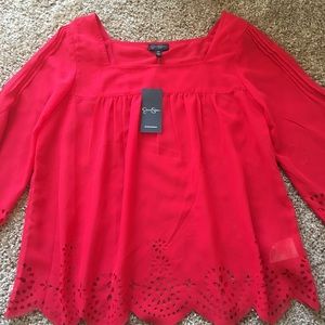 Jessica Simpson Red Blouse