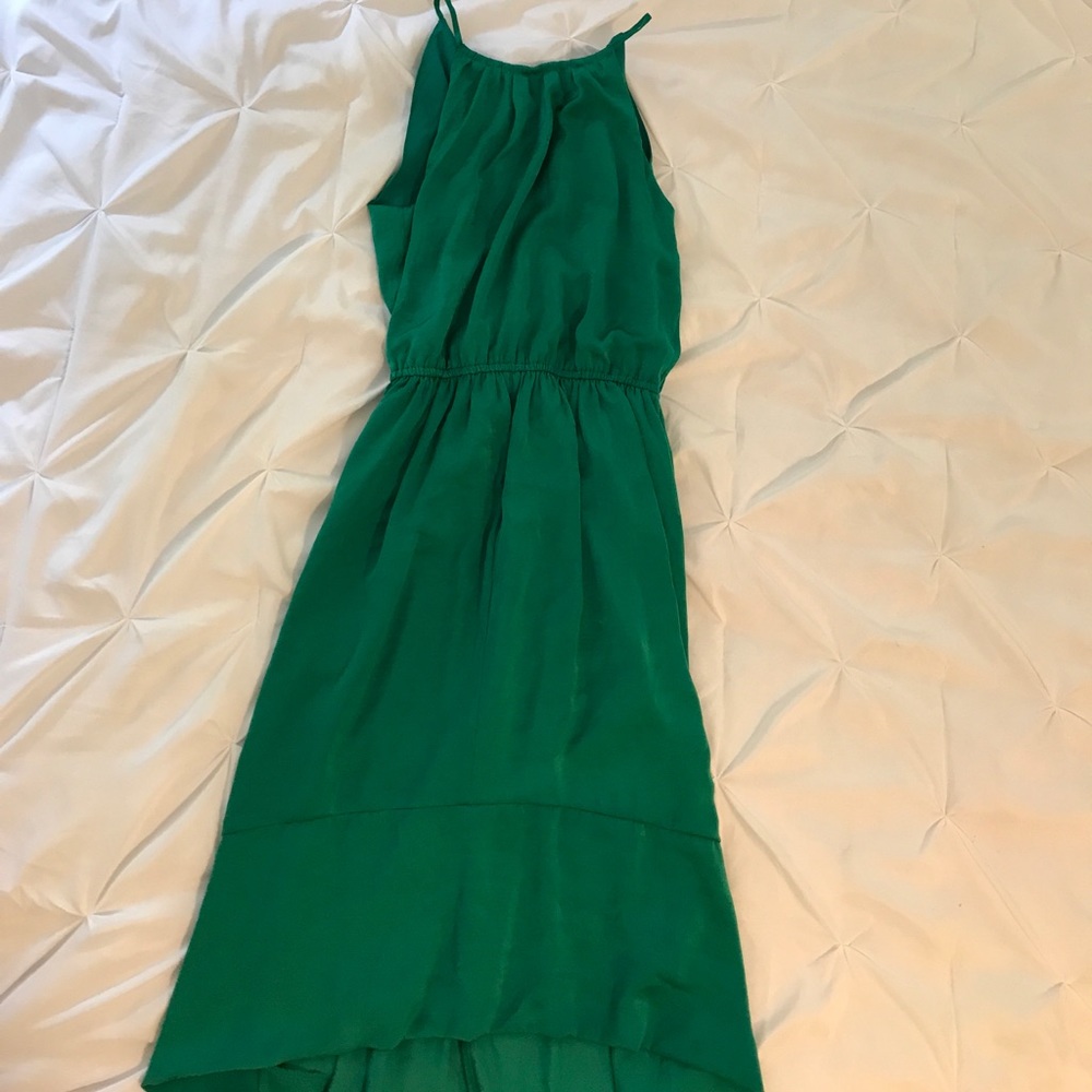 Banana Republic Emerald High-Low Dress