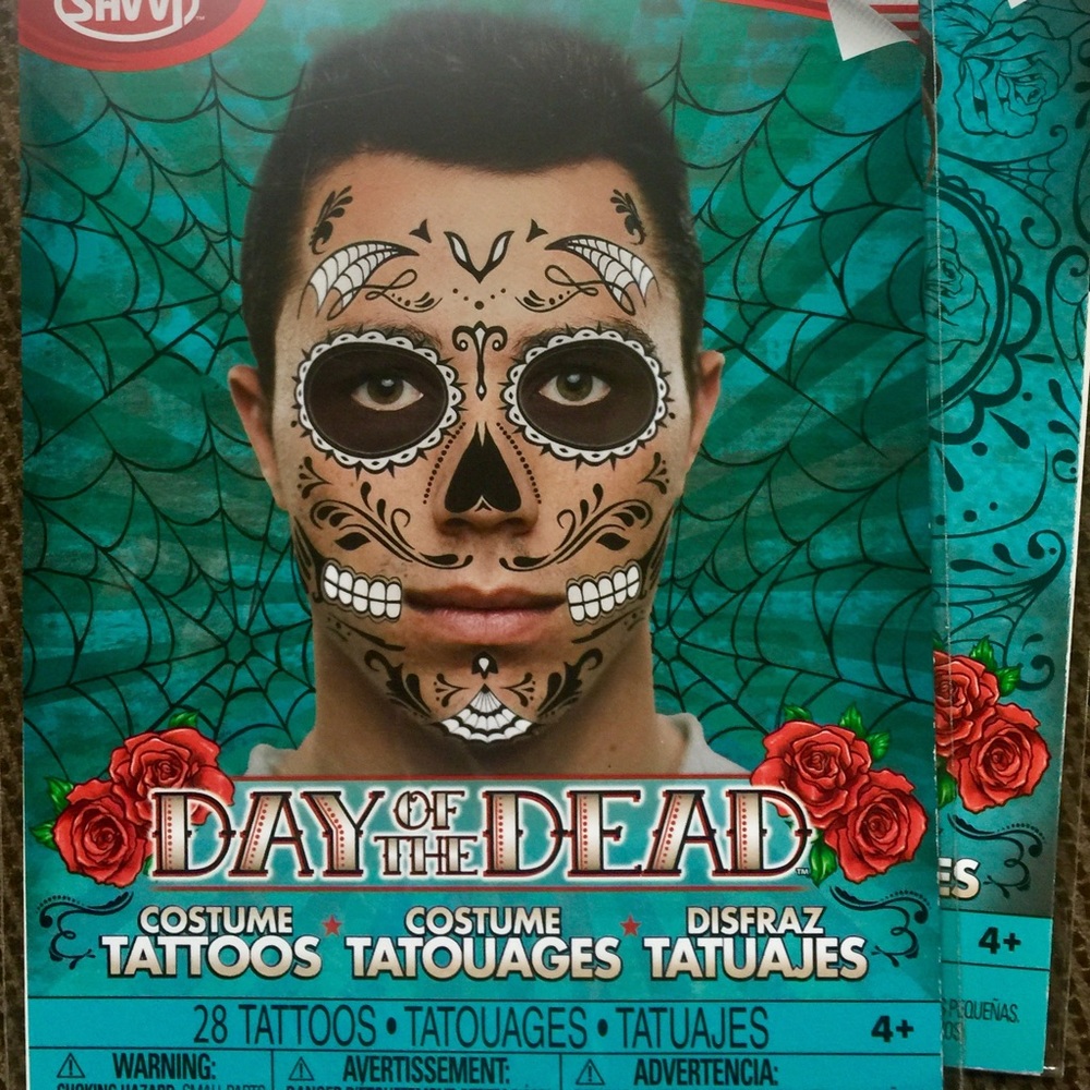 Day of the Dead, Dia de Los Muertos, tattoo set