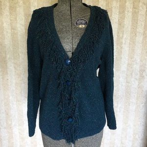 CJ Banks Sweaters - Teal cardigan from C.J. Banks. CJ Banks Sweaters - Teal cardigan from C.J. Banks.