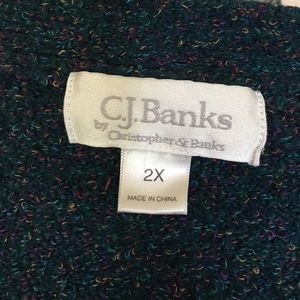 CJ Banks Sweaters - Teal cardigan from C.J. Banks. CJ Banks Sweaters - Teal cardigan from C.J. Banks.
