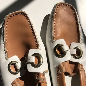 White and Tan Tod's