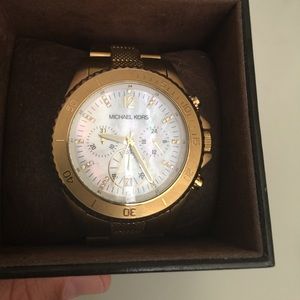 Michael Kors gold watch in box