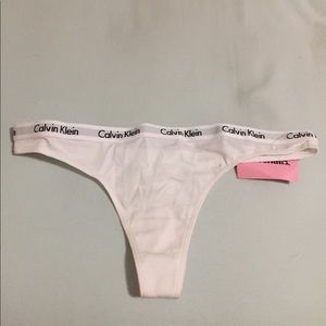 NWT white Calvin Klein Thong