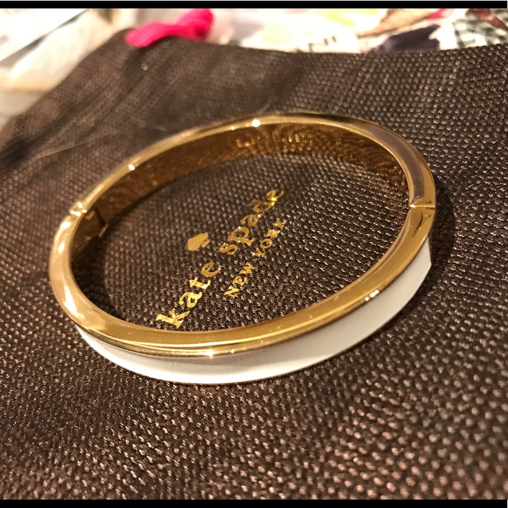 Kate Spade White & Gold Bracelet