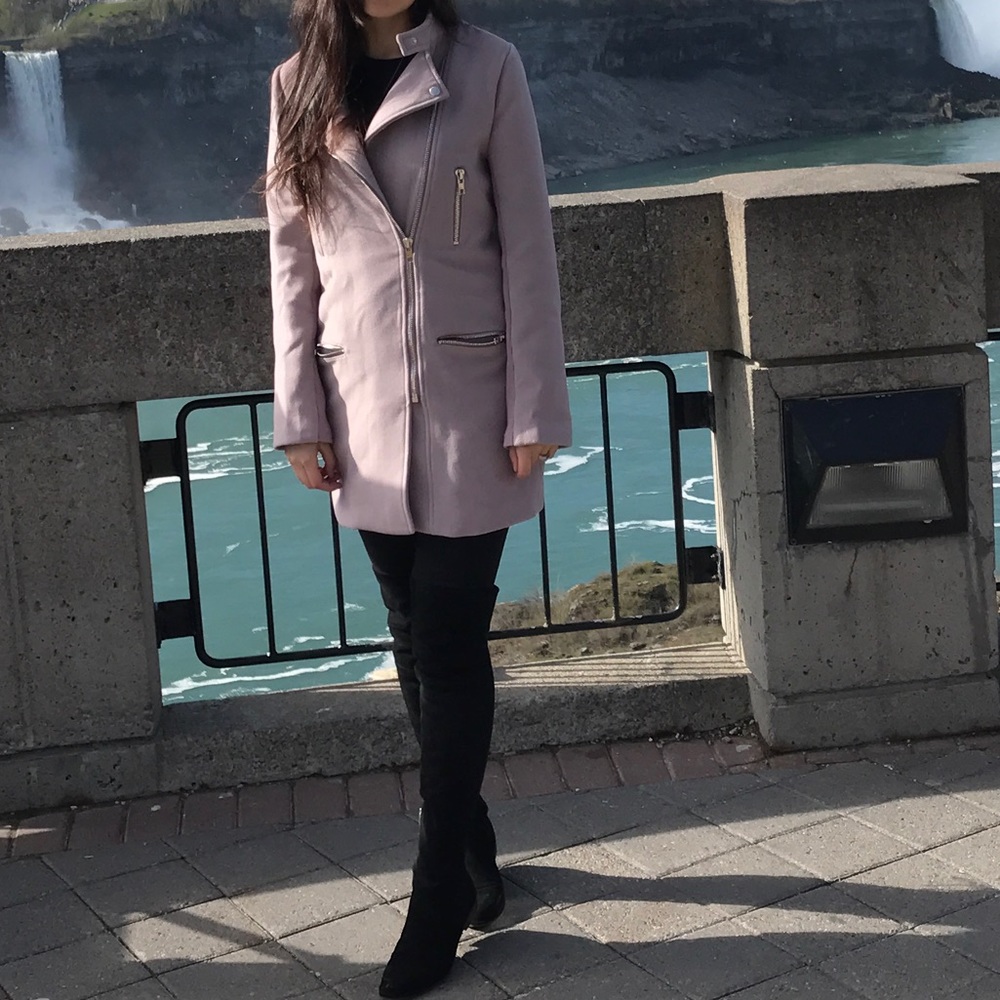 Pink/Grey Misguided Coat