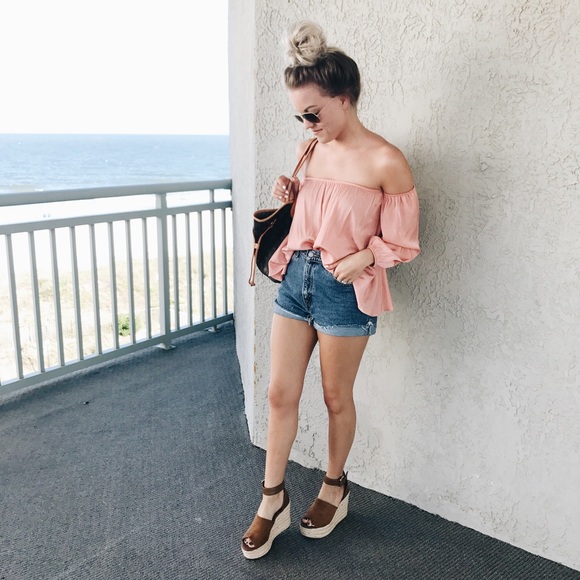 SOLD // Off the Shoulder Top - Picture 3 of 3