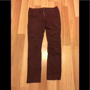 American Eagle Burgundy Skinny Pants