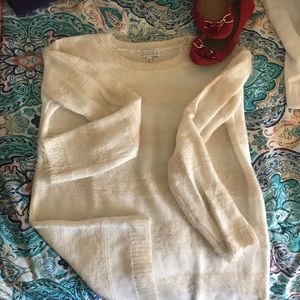 White striped sweater