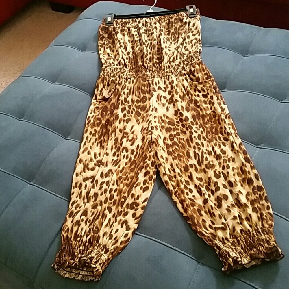 Leopard Print Romper