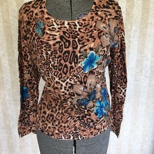croft & barrow Sweaters - Animal print sweater. croft & barrow Sweaters - Animal print sweater.