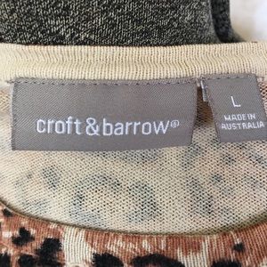 croft & barrow Sweaters - Animal print sweater. croft & barrow Sweaters - Animal print sweater.