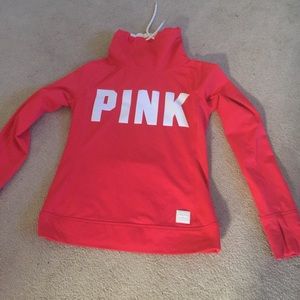 PINK cowl neck long sleeve top
