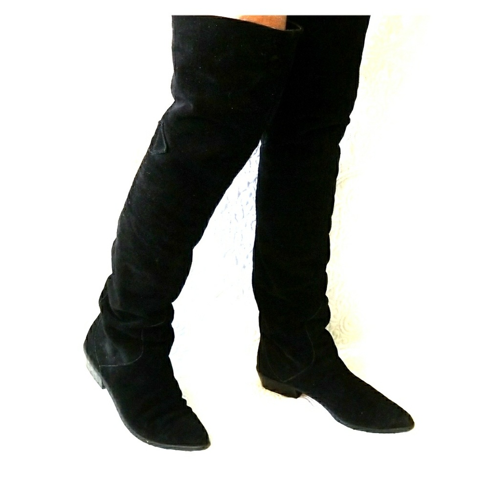 Suede over the knee boots