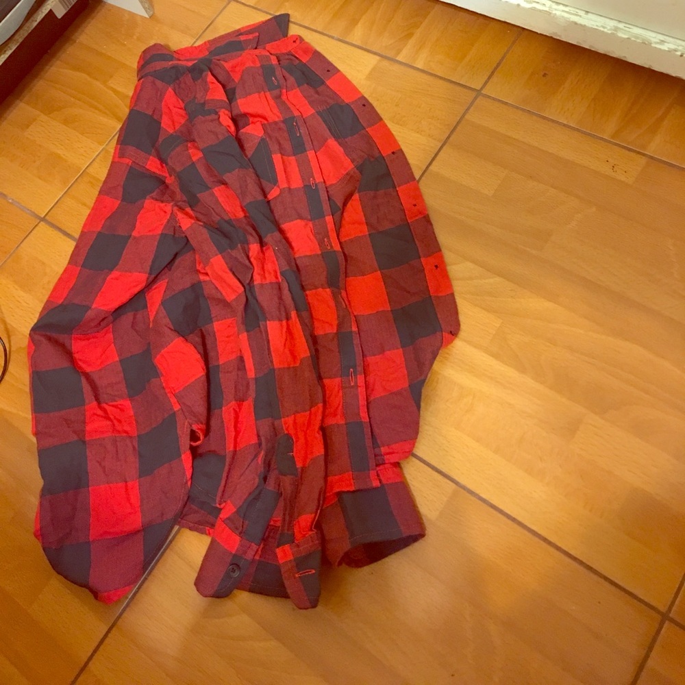 Black and red flannel