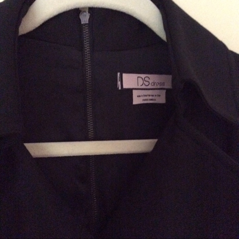 ⬇️NWOT Debbie Shuchat Faux Leather Trim Coat Dress - Picture 3 of 7