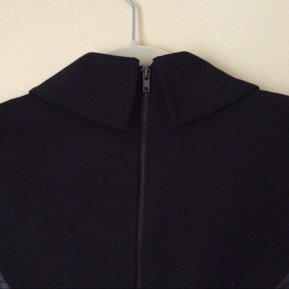 ⬇️NWOT Debbie Shuchat Faux Leather Trim Coat Dress - Picture 6 of 7
